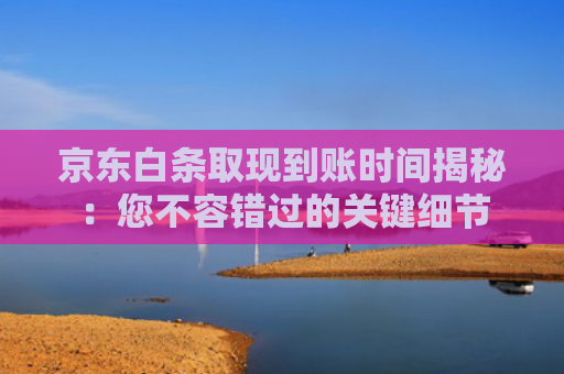 京东白条取现到账时间揭秘：您不容错过的关键细节