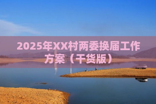 2025年XX村两委换届工作方案（干货版）